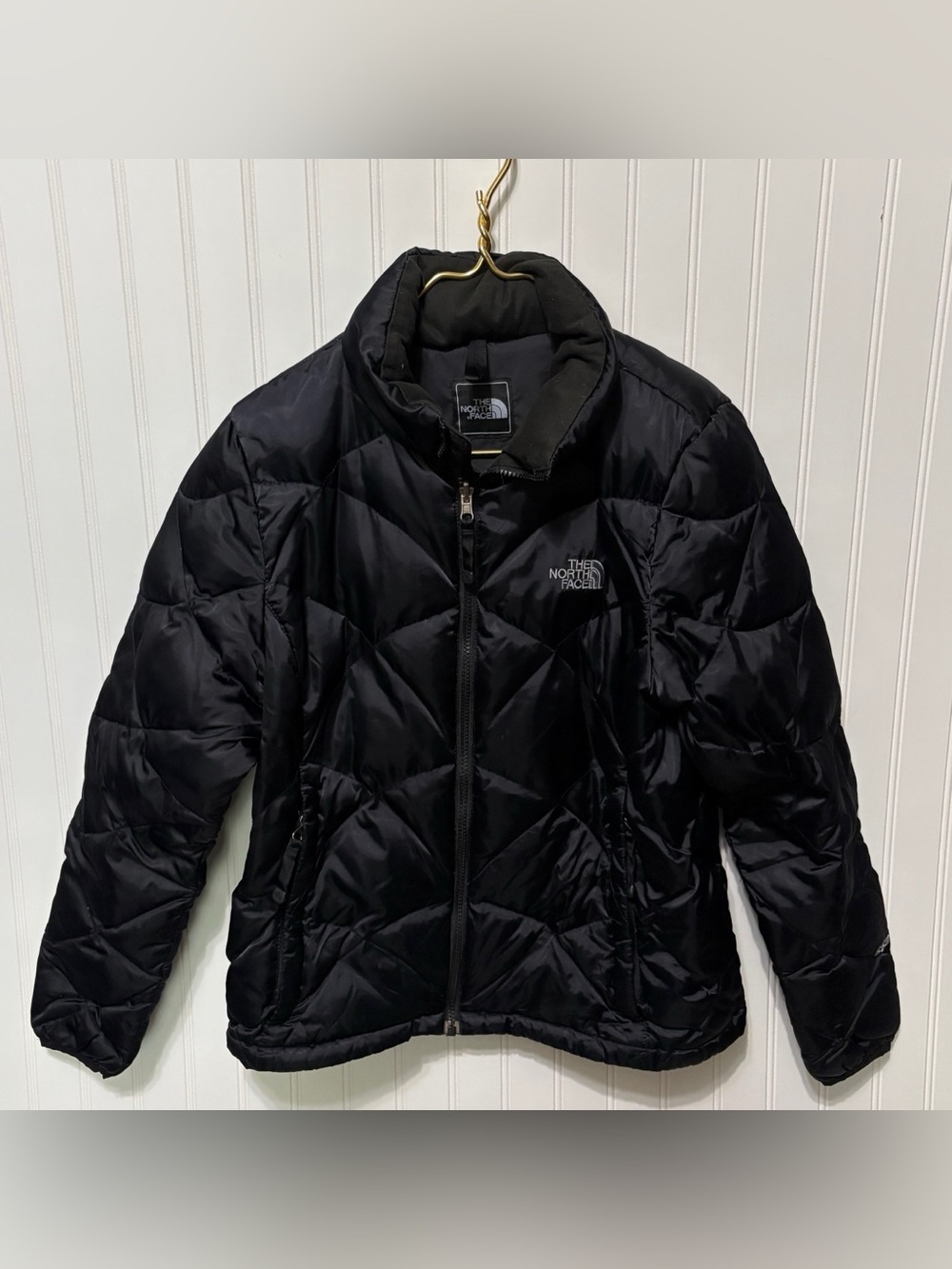 THE NORTH FACE Black 550 Down Filled Puffer Jacket Coat Womens Size Medium